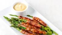PROSCIUTTO WRAPPED ASPARAGUS | with Dijon Dipping Sauce PROSCIUTTO WRAPPED ASPARAGUS | with Dijon Dipping Sauce