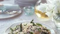 Asparagus, pea and mint rice salad Asparagus, pea and mint rice salad