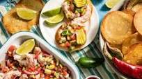 Mini Shrimp Ceviche Tostadas Mini Shrimp Ceviche Tostadas