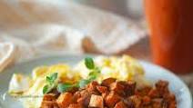 Smoky Air Fryer Sweet Potato Hash with Bacon Smoky Air Fryer Sweet Potato Hash with Bacon