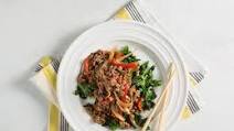 Spicy Ground Beef-Bell Pepper Stir-Fry Spicy Ground Beef-Bell Pepper Stir-Fry