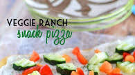Veggie Ranch Snack Pizza Veggie Ranch Snack Pizza