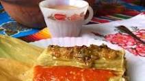 Tamales Verdes. Green Chile Masa Tamal Tamales Verdes. Green Chile Masa Tamal