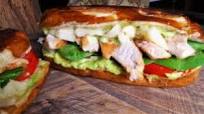 Chicken, Tomato, Spinach and Fontina Panini with Avocado Aioli Chicken, Tomato, Spinach and Fontina Panini with Avocado Aioli