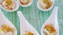 Robiola con sedano e bottarga Robiola con sedano e bottarga