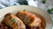 Vegan Cabbage Rolls in Tomato Sauce Vegan Cabbage Rolls in Tomato Sauce