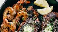 Garlic Butter Skillet Steak and Shrimp Garlic Butter Skillet Steak and Shrimp
