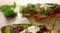 Tequila Lime Steak Tostada Bowl Tequila Lime Steak Tostada Bowl