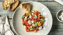 Smoky Ratatouille with Goat's Cheese and Garlic Bread Smoky Ratatouille with Goat's Cheese and Garlic Bread