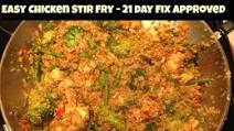 Easy Chicken Stir Fry - 21 Day Fix Approved Easy Chicken Stir Fry - 21 Day Fix Approved