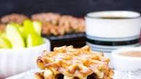 Mini Apple Fritter Waffle Donuts Mini Apple Fritter Waffle Donuts
