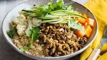 Middle eastern beef mince bowl Middle eastern beef mince bowl