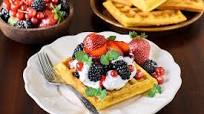 Sour Cream-Blueberry Waffles Sour Cream-Blueberry Waffles