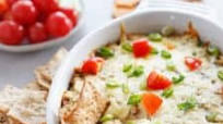Chicken Bacon Ranch Baked Hummus Dip Chicken Bacon Ranch Baked Hummus Dip