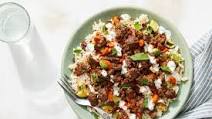 Za'atar Beef & Carrots with Zucchini Rice & Lemon Labneh Za'atar Beef & Carrots with Zucchini Rice & Lemon Labneh