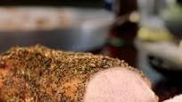 Roasted pork loin roast with herbed pepper rub Roasted pork loin roast with herbed pepper rub