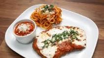Veal Parm with Spaghetti Veal Parm with Spaghetti