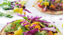 Black Bean Tostada with Mango Salsa Black Bean Tostada with Mango Salsa