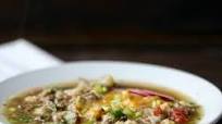 Beef Pozole Verde Recipe: Low-Carb Tex-Mex Beef Pozole Verde Recipe: Low-Carb Tex-Mex