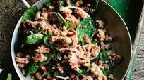 Thai pork larb salad Thai pork larb salad