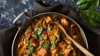 Palak paneer med halloumi Palak paneer med halloumi