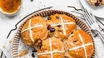 Vegan Chocolate Hot Cross Bun Scones Vegan Chocolate Hot Cross Bun Scones