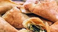 Greek Spinach and Feta Triangles With Filo Pastry | Greek Spanakopitakia Greek Spinach and Feta Triangles With Filo Pastry | Greek Spanakopitakia