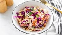 Coleslaw Salad With Purple Cabbage Coleslaw Salad With Purple Cabbage