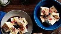 Cold tofu with vinegar, garlic and soy Cold tofu with vinegar, garlic and soy