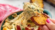 Cheesy Bacon Spinach Dip