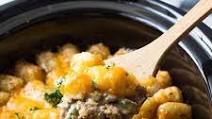 Crock Pot Bacon Cheeseburger Tater Tot Casserole Crock Pot Bacon Cheeseburger Tater Tot Casserole