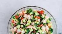 Tostadas de ceviche de camarón Tostadas de ceviche de camarón