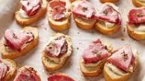 Italian coppa goat cheese crostinis Italian coppa goat cheese crostinis
