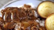 Homestyle Hamburger Steak & Onion Gravy Recipe Homestyle Hamburger Steak & Onion Gravy Recipe
