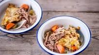 Pork shoulder with bubble and squeak Pork shoulder with bubble and squeak
