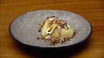 Spiced Poached Pears with Goats Cheese Mousse Spiced Poached Pears with Goats Cheese Mousse