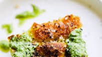 Pesto & Black Pepper Sourdough Focaccia Pesto & Black Pepper Sourdough Focaccia