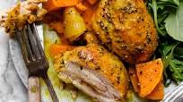Turmeric Roasted Chicken and Sweet Potatoes Turmeric Roasted Chicken and Sweet Potatoes