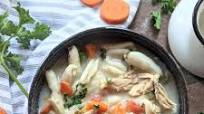 Creamy Chicken Noodle Soup (Dairy Free, Gluten Free) Creamy Chicken Noodle Soup (Dairy Free, Gluten Free)