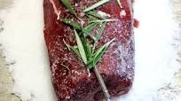Salt-Crusted Roasted Venison Backstrap Salt-Crusted Roasted Venison Backstrap