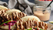 Tofu Karaage Bao Buns Tofu Karaage Bao Buns