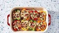 Vegetarian Stuffed Peppers with Falafel Vegetarian Stuffed Peppers with Falafel