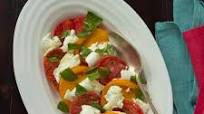 Tomato and Mozzarella Cheese Salad (insalata caprese) - Campania, Antipasto Tomato and Mozzarella Cheese Salad (insalata caprese) - Campania, Antipasto