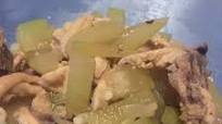 Sauté Upo (bottle gourd) with chicken strip Sauté Upo (bottle gourd) with chicken strip