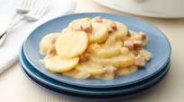Slow-Cooker Cheesy Potatoes and Ham Slow-Cooker Cheesy Potatoes and Ham