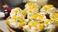 Chicken Alfredo Baked Potatoes Recipe Chicken Alfredo Baked Potatoes Recipe