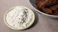 Spinach and dill raita Spinach and dill raita