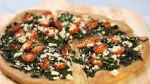 Spinach, Oven-Dried Cherry Tomato and Feta Pizza Spinach, Oven-Dried Cherry Tomato and Feta Pizza