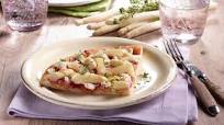 Pizza Hawaii mit Spargeln und Ziegen-Frischkäse Pizza Hawaii mit Spargeln und Ziegen-Frischkäse