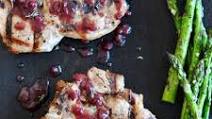 Pork Porterhouse Chops with Lingonberry-Dijon Sauce Pork Porterhouse Chops with Lingonberry-Dijon Sauce